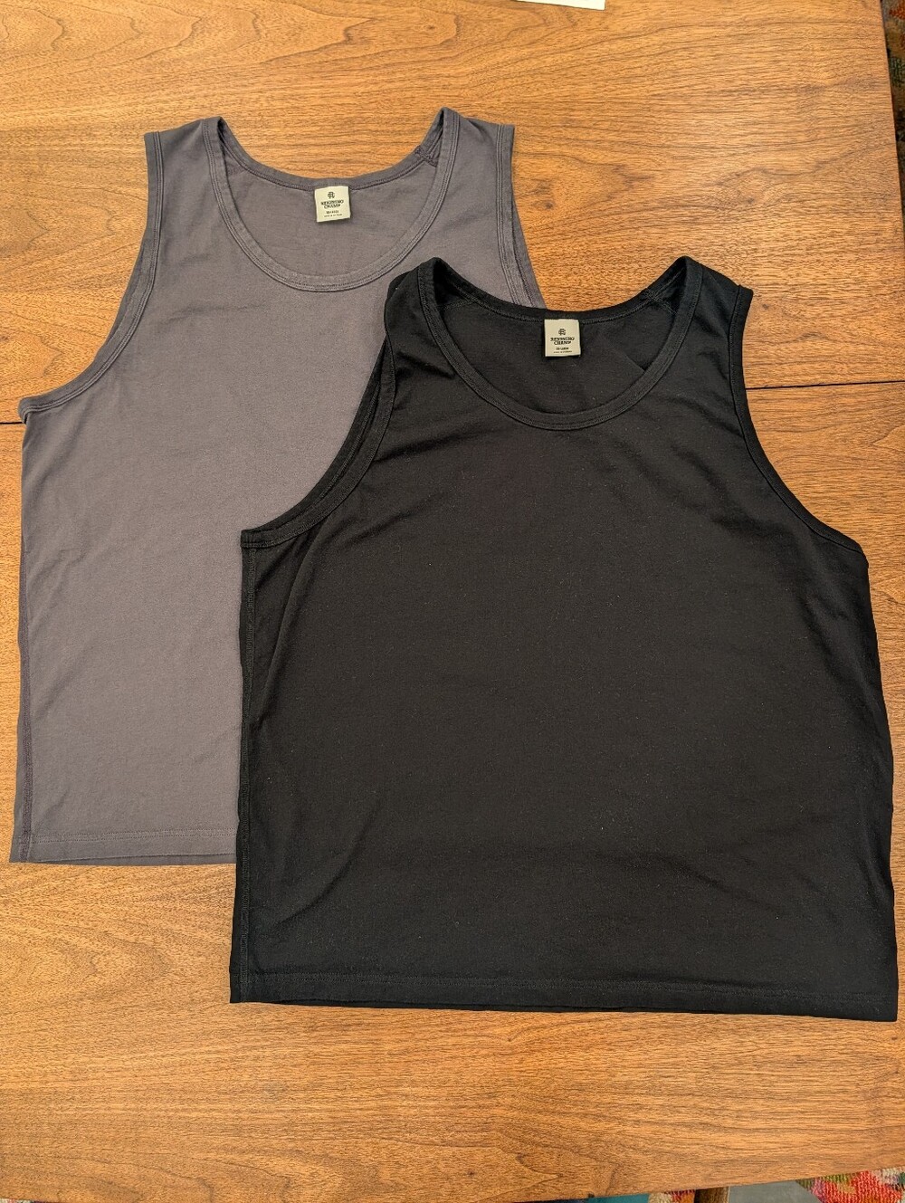 Reigning Champ Men's Tank Top Duo - Black & Gray